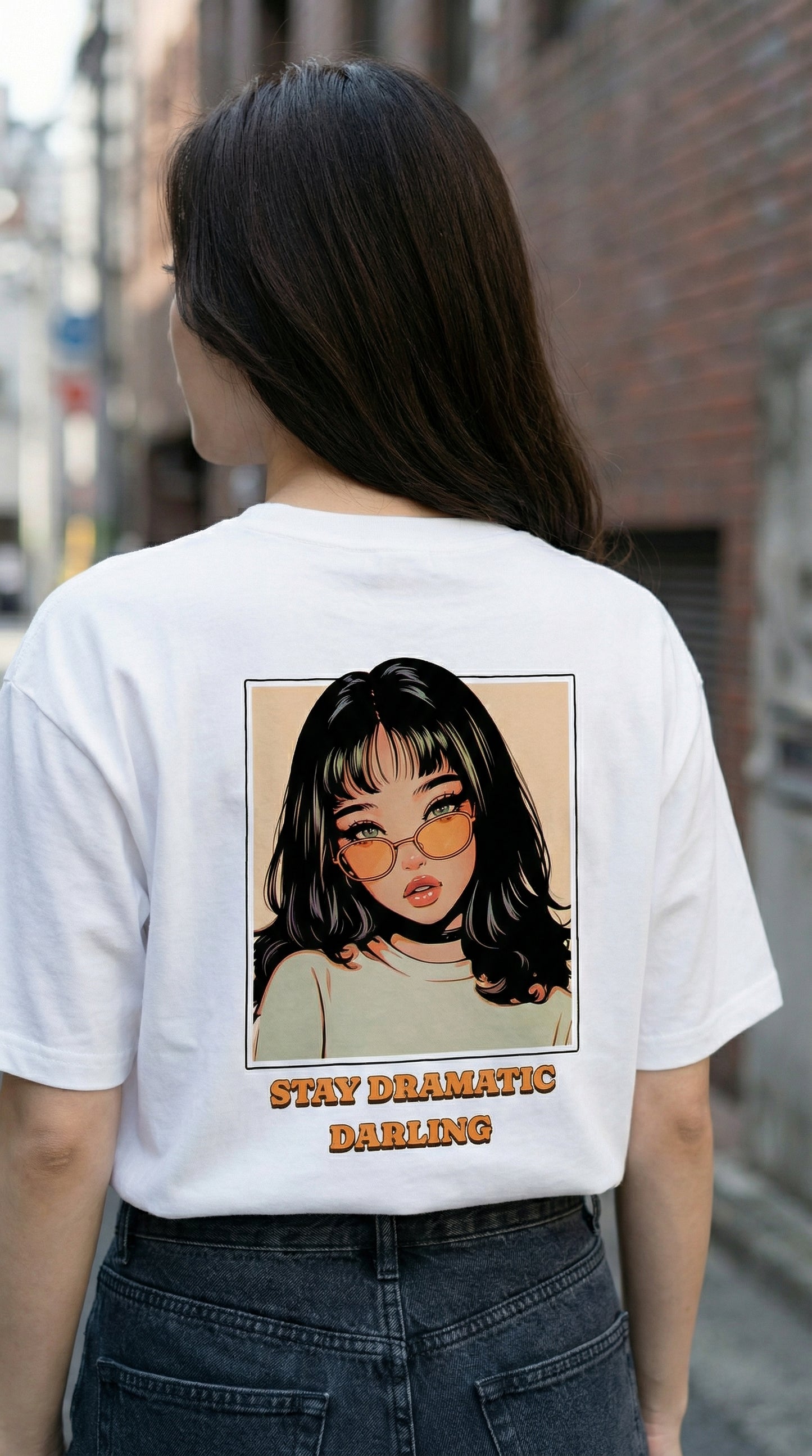 Stay Dramatic Darling Anime T-Shirt | Retro 90s Streetwear | Unisex Tee
