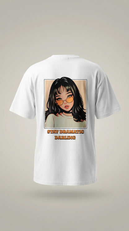 Stay Dramatic Darling Anime T-Shirt | Retro 90s Streetwear | Unisex Tee
