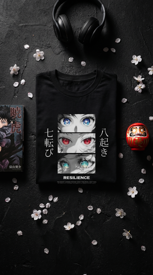 Resilience — 七転び八起き Anime Eyes Graphic T-Shirt