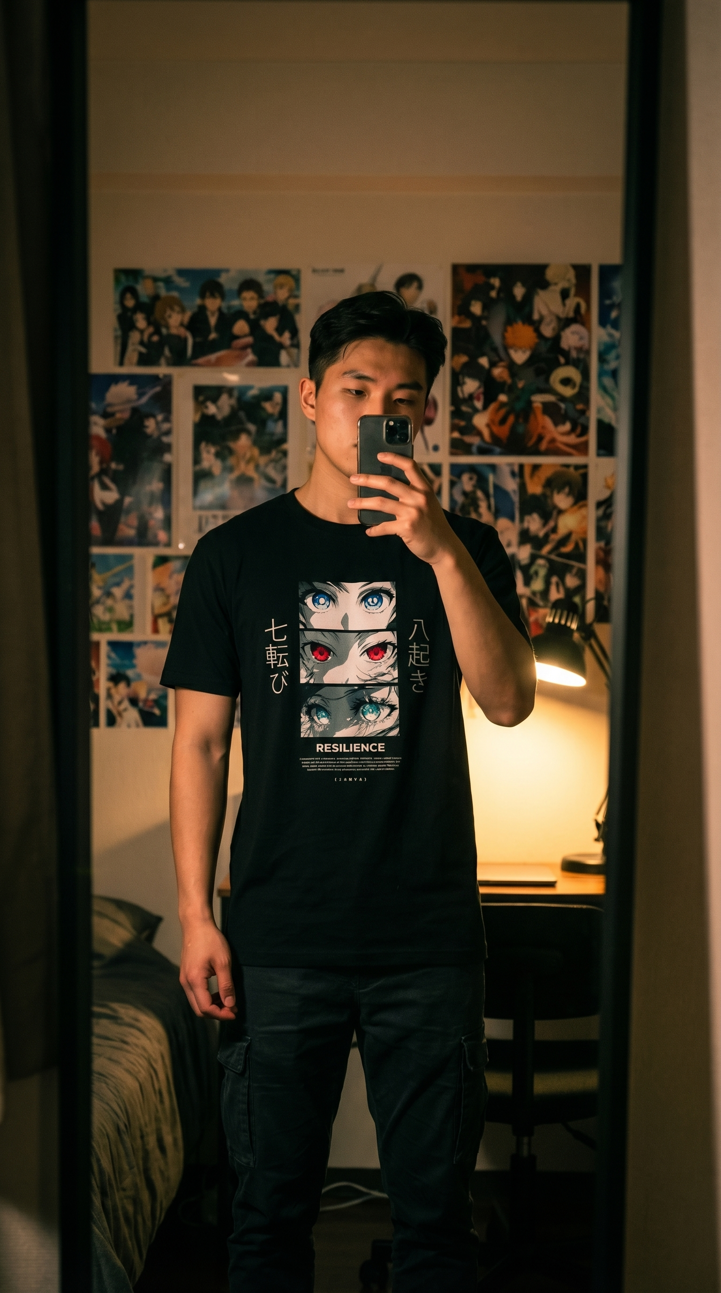 Resilience — 七転び八起き Anime Eyes Graphic T-Shirt