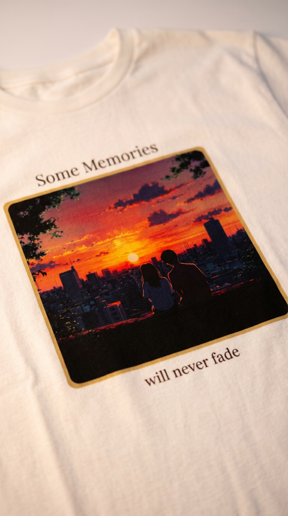 Some Memories Will Never Fade — Anime Sunset Graphic T-Shirt